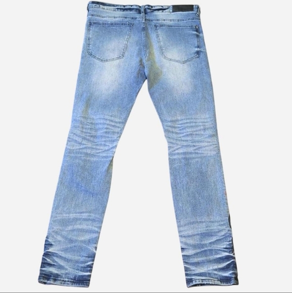 Men's GFTD Los Angeles Graphic Graffiti Designed Jeans - Picture 3 of 5